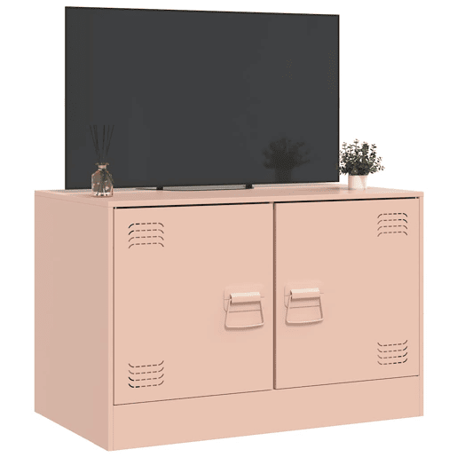 Móvel de TV - Modulo de TV - Armário de TV 67x39x44 cm aço rosa
