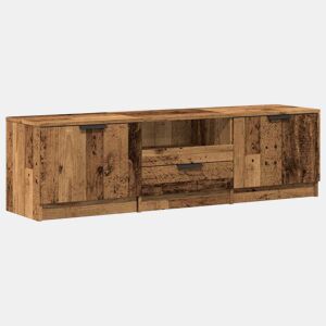 Móvel TV - Modulo de TV - Armário de TV madeira antiga 140x35x40 cm madeira trabalhada