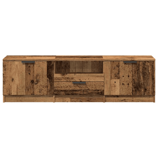 Móvel TV - Modulo de TV - Armário de TV madeira antiga 140x35x40 cm madeira trabalhada