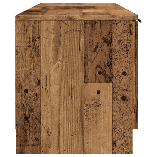 Móvel TV - Modulo de TV - Armário de TV madeira antiga 140x35x40 cm madeira trabalhada