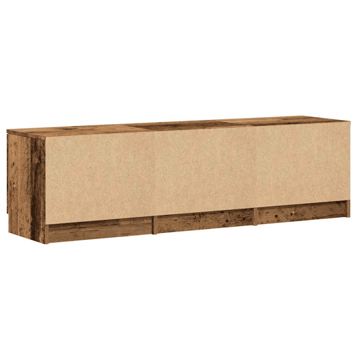 Móvel TV - Modulo de TV - Armário de TV madeira antiga 140x35x40 cm madeira trabalhada