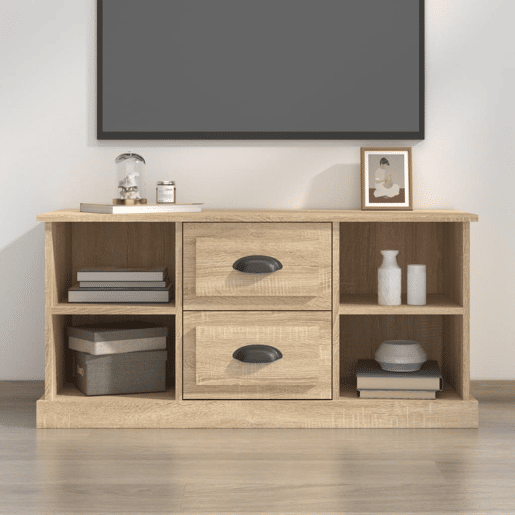 Móvel p TV, Armário de TV 99,5x35,5x48 cm derivados madeira carvalho sonoma