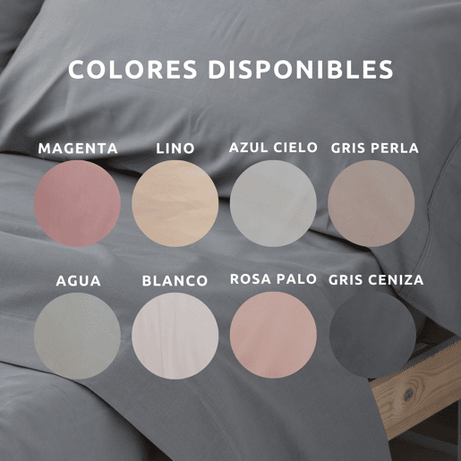 Lençol Ajustado Lisa Design Cinza Cinza Cama 90cm (90x200cm) Donegal Collections