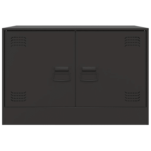 móveis de TV - Armários TV 2 pcs 67x39x44 cm aço preto