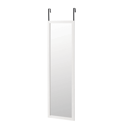 Espelho de Porta 35x125 cm u2013 Moldura MDF, Leve e Fácil de Pendurar, Estilo Nórdico