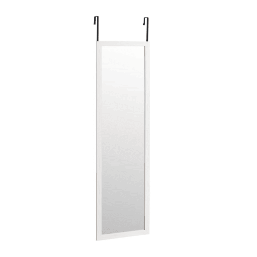 Espelho de Porta 35x125 cm u2013 Moldura MDF, Leve e Fácil de Pendurar, Estilo Nórdico