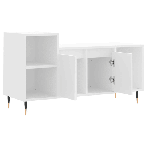 Móvel p TV, Armário de TV 100x35x55 cm madeira processada branco