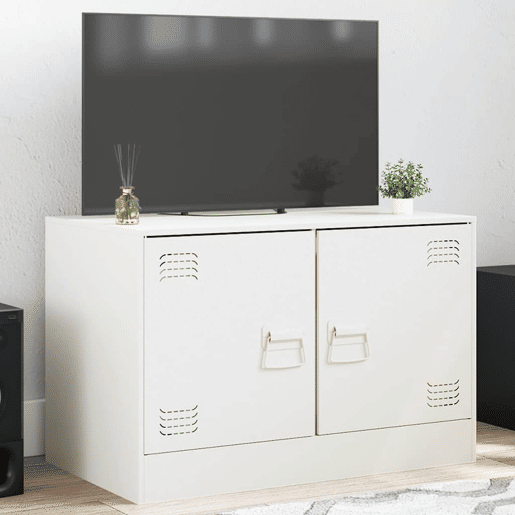 Móvel de TV - Modulo de TV - Armário de TV 67x39x44 cm aço branco