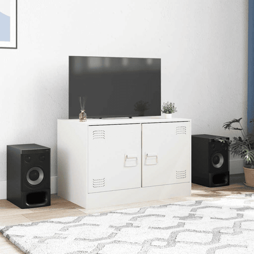Móvel de TV - Modulo de TV - Armário de TV 67x39x44 cm aço branco