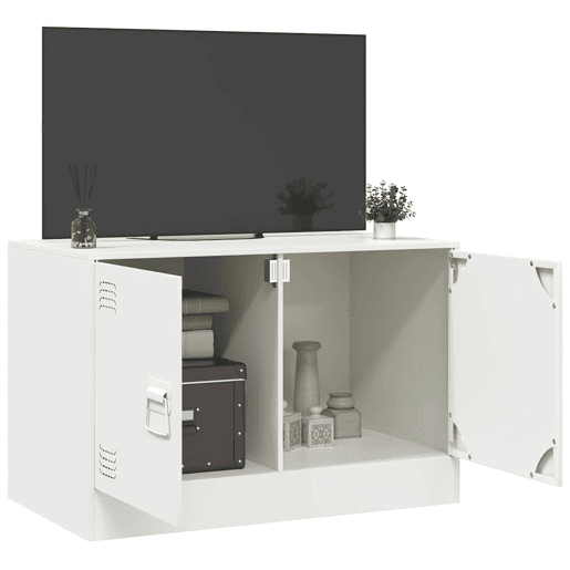Móvel de TV - Modulo de TV - Armário de TV 67x39x44 cm aço branco