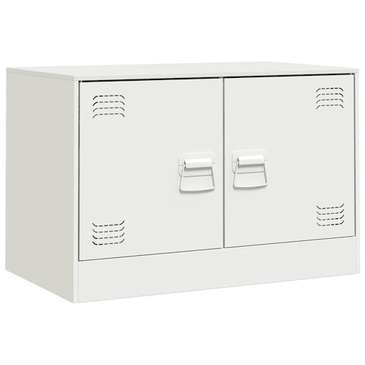 móveis de TV - Armários TV 2 pcs 67x39x44 cm aço branco