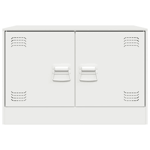 móveis de TV - Armários TV 2 pcs 67x39x44 cm aço branco