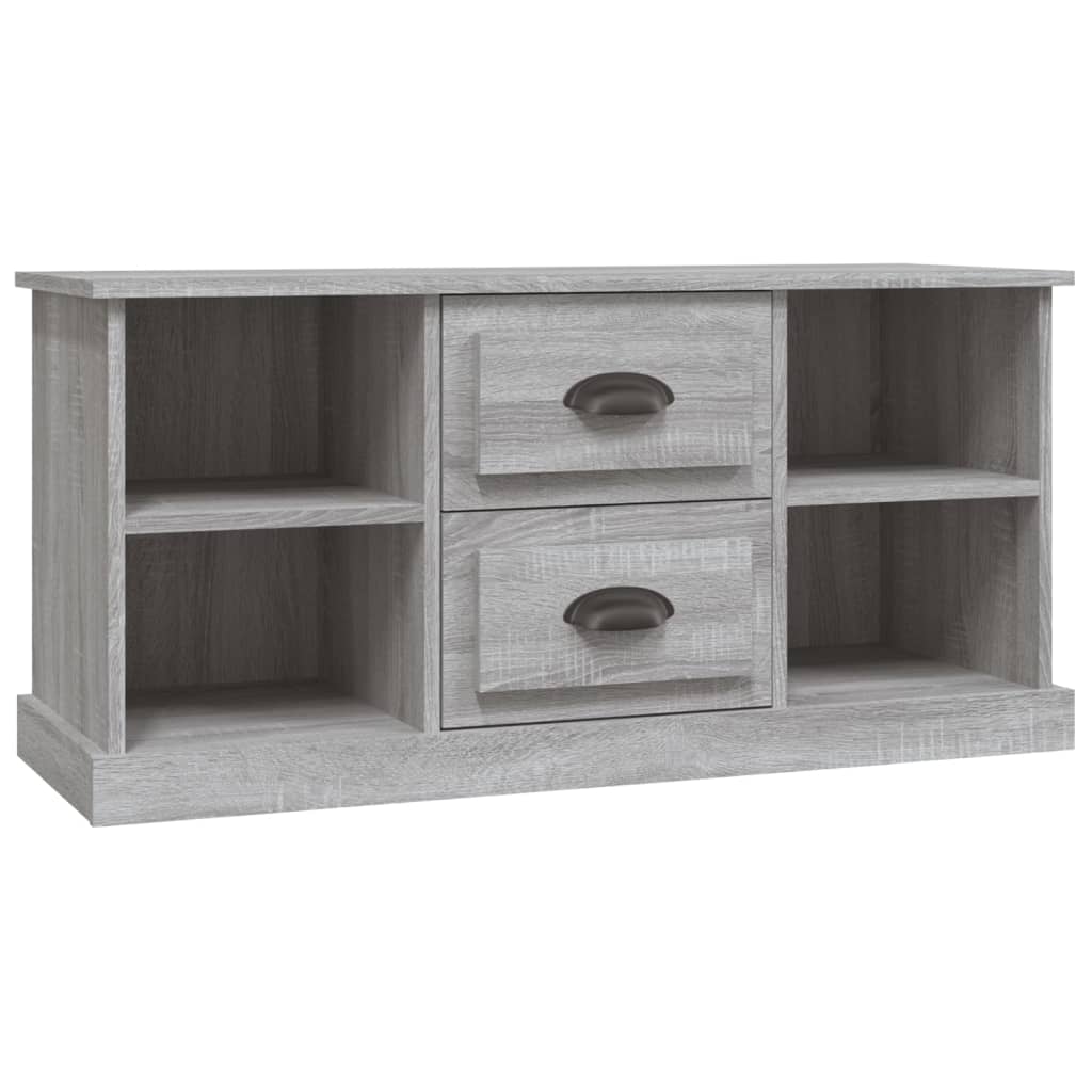 mueble para tv - mueble tv - mesa de tv madera contrachapada gris sonoma 995x355x48 cm