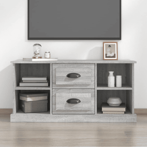 Móvel de TV - Modulo de TV - Armário de TV 99,5x35,5x48 cm derivados de madeira cinza sonoma