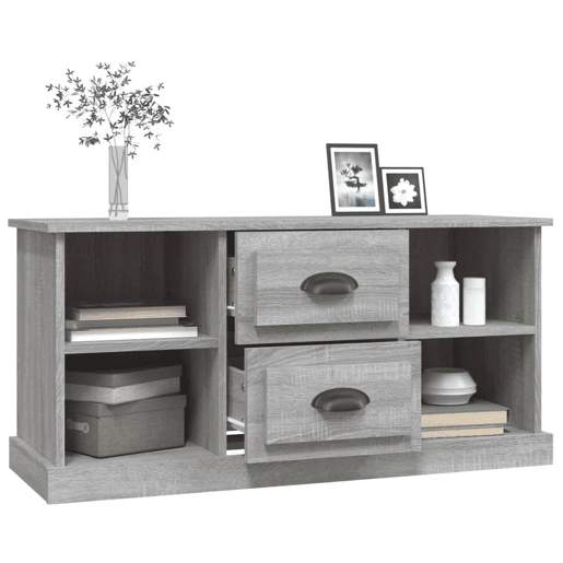 Móvel de TV - Modulo de TV - Armário de TV 99,5x35,5x48 cm derivados de madeira cinza sonoma