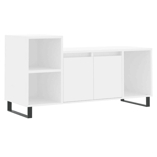 Móvel p TV, Armário de TV 100x35x55 cm madeira processada branco