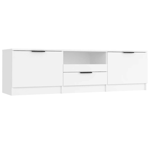 Móvel para TV - Móvel de TV - Armário de TV 140x35x40 cm madeira processada branco