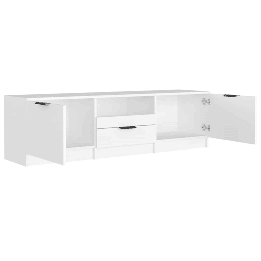 Móvel para TV - Móvel de TV - Armário de TV 140x35x40 cm madeira processada branco