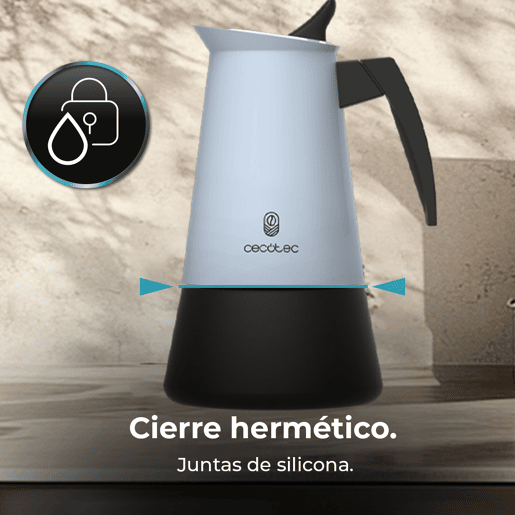 Cafeteira Italiana Cecotec Piccolina 600 Azul 6 Copos 300 ml