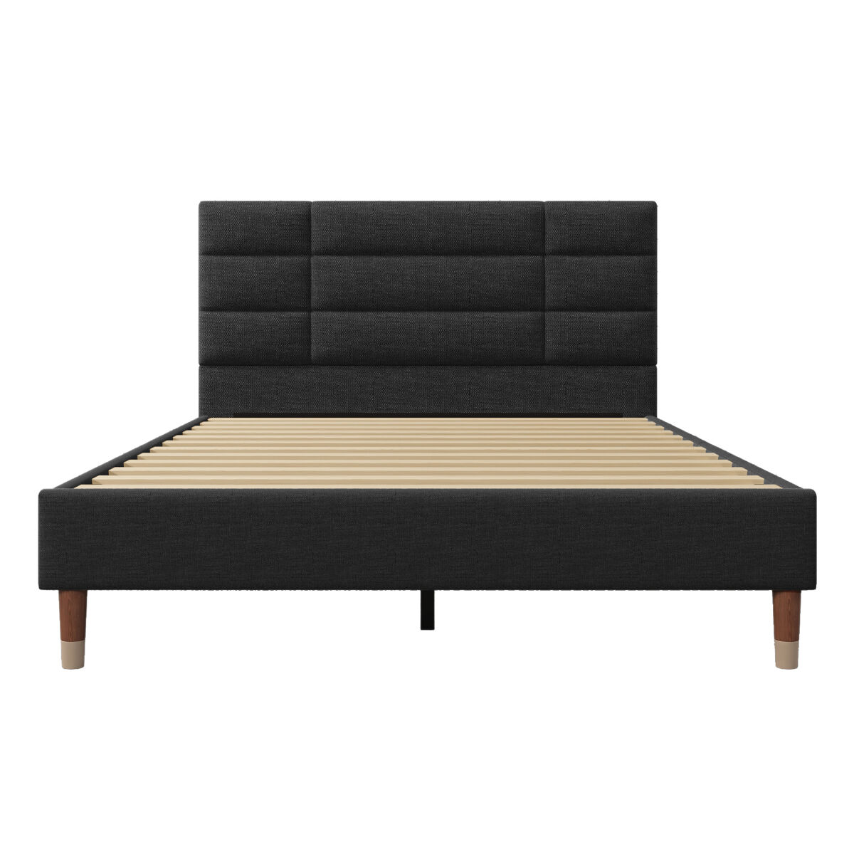 Camas de matrimonio 141x209 Negro