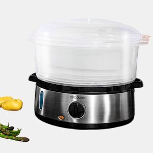Cecotec Vaporizador elétrico de 800 W, com 3 recipientes, 9 l de capacidade total e tigela para arroz.