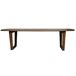 CORTE-Mesa de comedor madera cepillada 270x100 CORTE-Mesa de comedor madera cepillada 270x100 Marrón