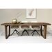 CORTE-Mesa de comedor madera cepillada 270x100 CORTE-Mesa de comedor madera cepillada 270x100 Marrón
