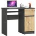 Escritorio de ordenador AKORD PIKSEL derecho 1 puerta 1 cajón 90x50 Escritorio de ordenador AKORD PIKSEL derecho 1 puerta 1 cajón 90x50 Gris/ Madera