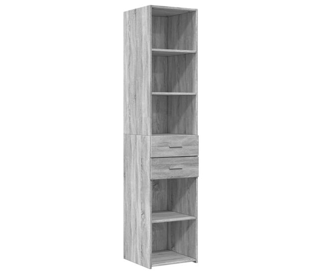 Vidaxl aparador de madera de ingeniería gris sonoma 40x42,5x185 cm