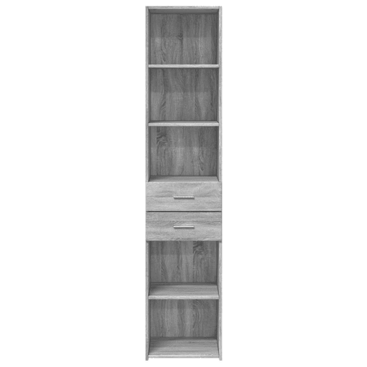 vidaXL Armário alto 40x42,5x185 cm derivados de madeira cinza sonoma vidaXL Armário alto 40x42,5x185 cm derivados de madeira cinza sonoma
