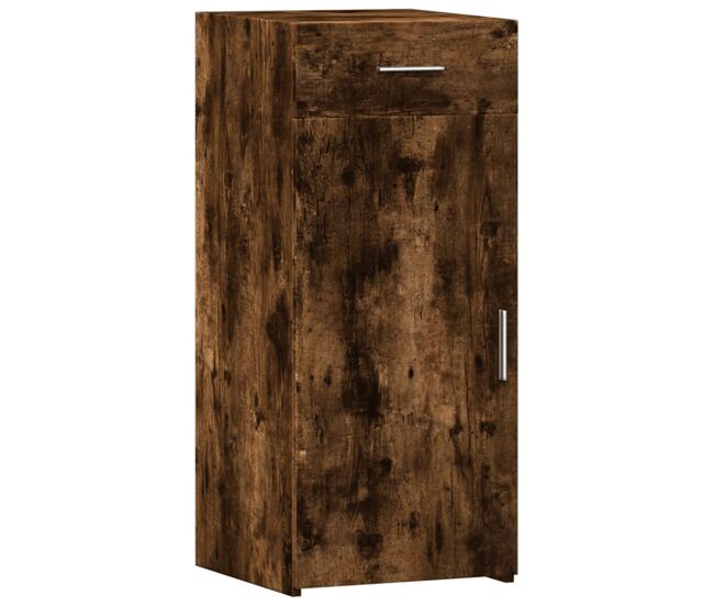 Vidaxl aparador madera de ingeniería roble ahumado 40x42,5x93 cm