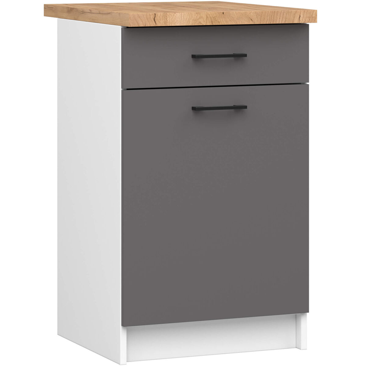 Armario de Cocina Independiente OLIWIA AKORD con 2 estantes 50 Gris
