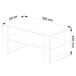 Mesa de centro ALEX 92x53 Mesa de centro ALEX 92x53 Blanco/ Madera