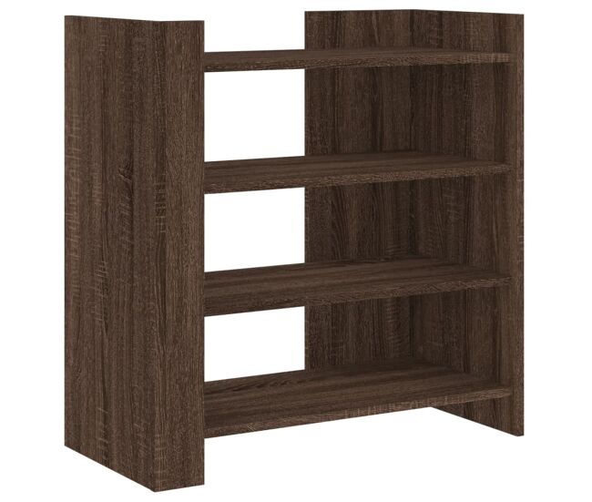Vidaxl aparador de madera de ingeniería marrón roble 73,5x35x75 cm