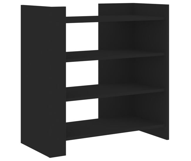 Vidaxl aparador de madera de ingeniería negro 73,5x35x75 cm