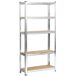 Conjunto de 2 estanterías metálicas modulares 70 Conjunto de 2 estanterías metálicas modulares 70 Negro