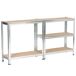 Conjunto de 2 estanterías metálicas modulares 70 Conjunto de 2 estanterías metálicas modulares 70 Negro