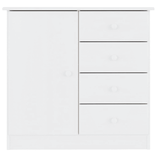 vidaXL Aparador ALTA 77x35x73 cm madeira de pinho maciça branco
