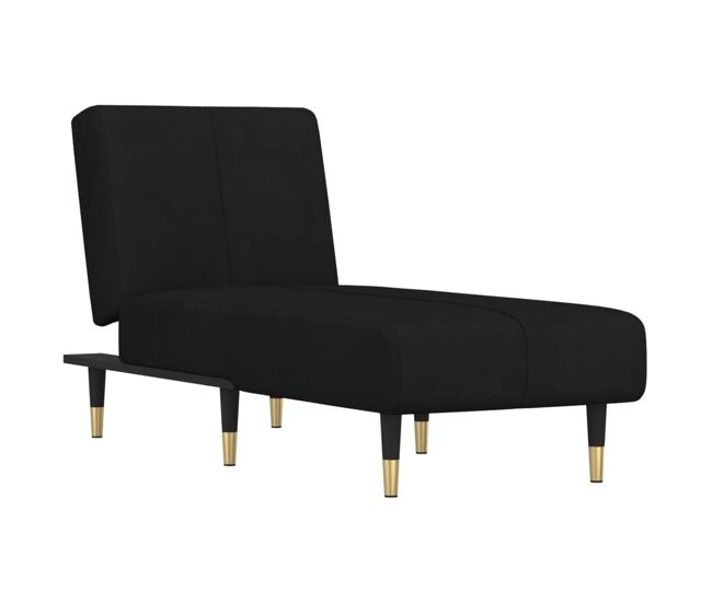 Vidaxl sofá diván de terciopelo negro