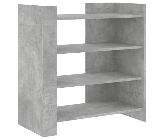 Vidaxl aparador de madera contrachapada gris hormigón 73,5x35x75 cm