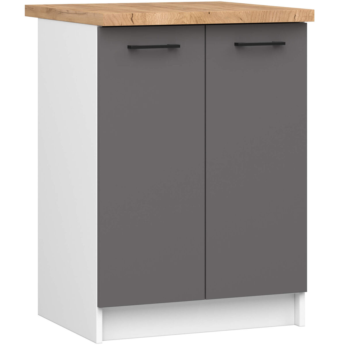 Armario de Cocina Independiente OLIWIA AKORD con 2 estantes 60 Gris