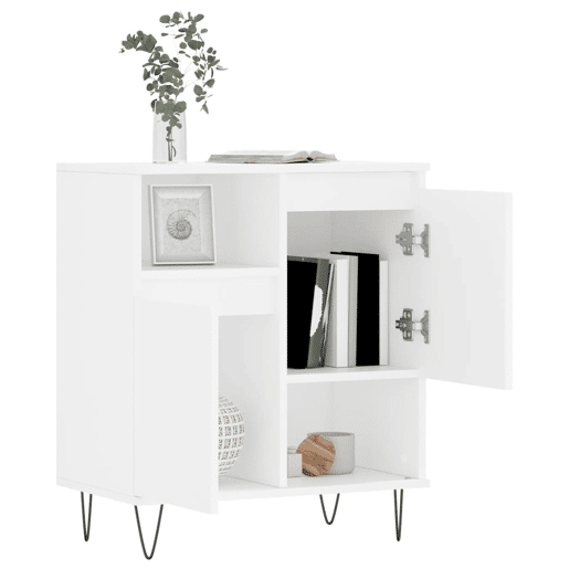 vidaXL Aparador 60x35x70 cm derivados de madeira branco vidaXL Aparador 60x35x70 cm derivados de madeira branco