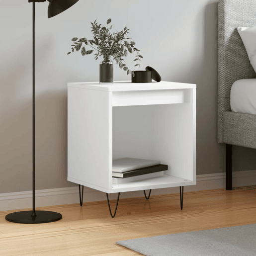 vidaXL Mesa de cabeceira 40x35x50 cm derivados de madeira branco vidaXL Mesa de cabeceira 40x35x50 cm derivados de madeira branco