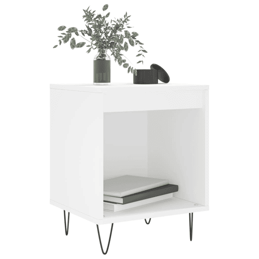 vidaXL Mesa de cabeceira 40x35x50 cm derivados de madeira branco vidaXL Mesa de cabeceira 40x35x50 cm derivados de madeira branco