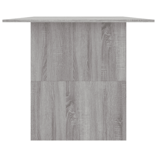 vidaXL Mesa de jantar 180x90x76 cm derivados de madeira cinza sonoma