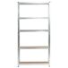 Estantería metálica modular de acero galvanizado 90 Estantería metálica modular de acero galvanizado 90 Plateado