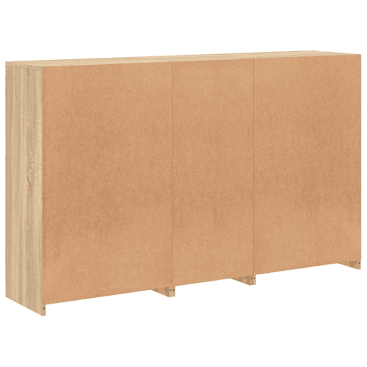 vidaXL Aparador com luzes LED 162x37x100 cm carvalho sonoma