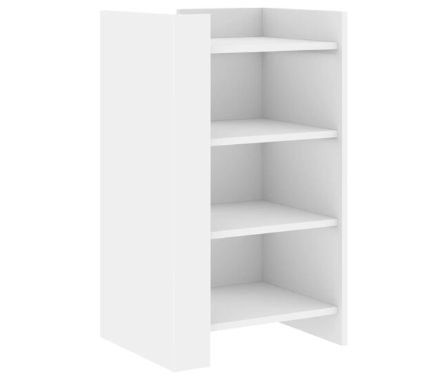 Vidaxl aparador de madera de ingeniería blanco 45x35x75 cm
