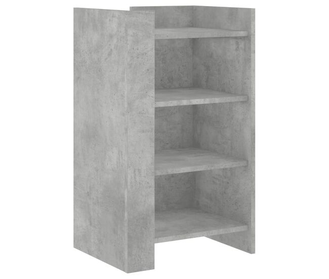 Vidaxl aparador de madera de ingeniería gris hormigón 45x35x75 cm