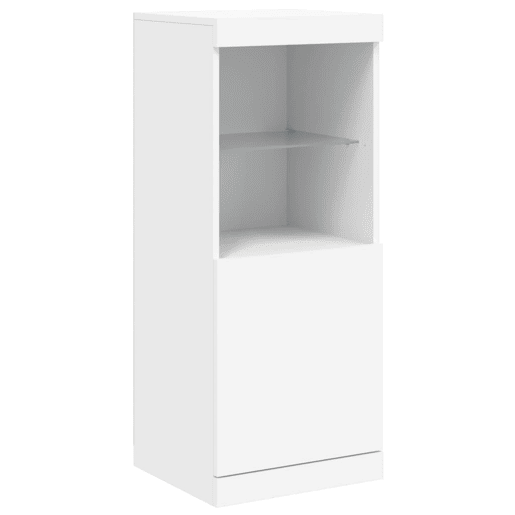 vidaXL Aparador com luzes LED 162x37x100 cm branco